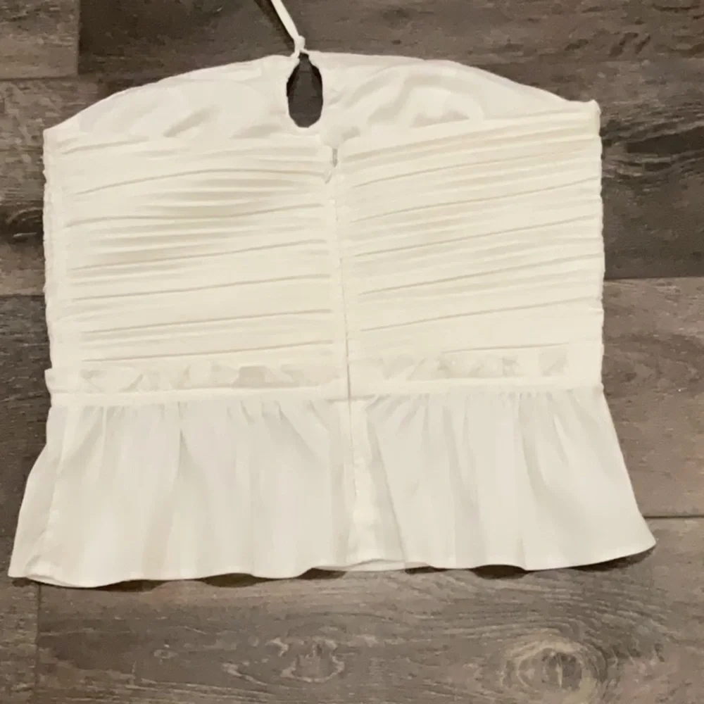 White House Black Market White Poplin Keyhole Bustier - Picture 5 of 6